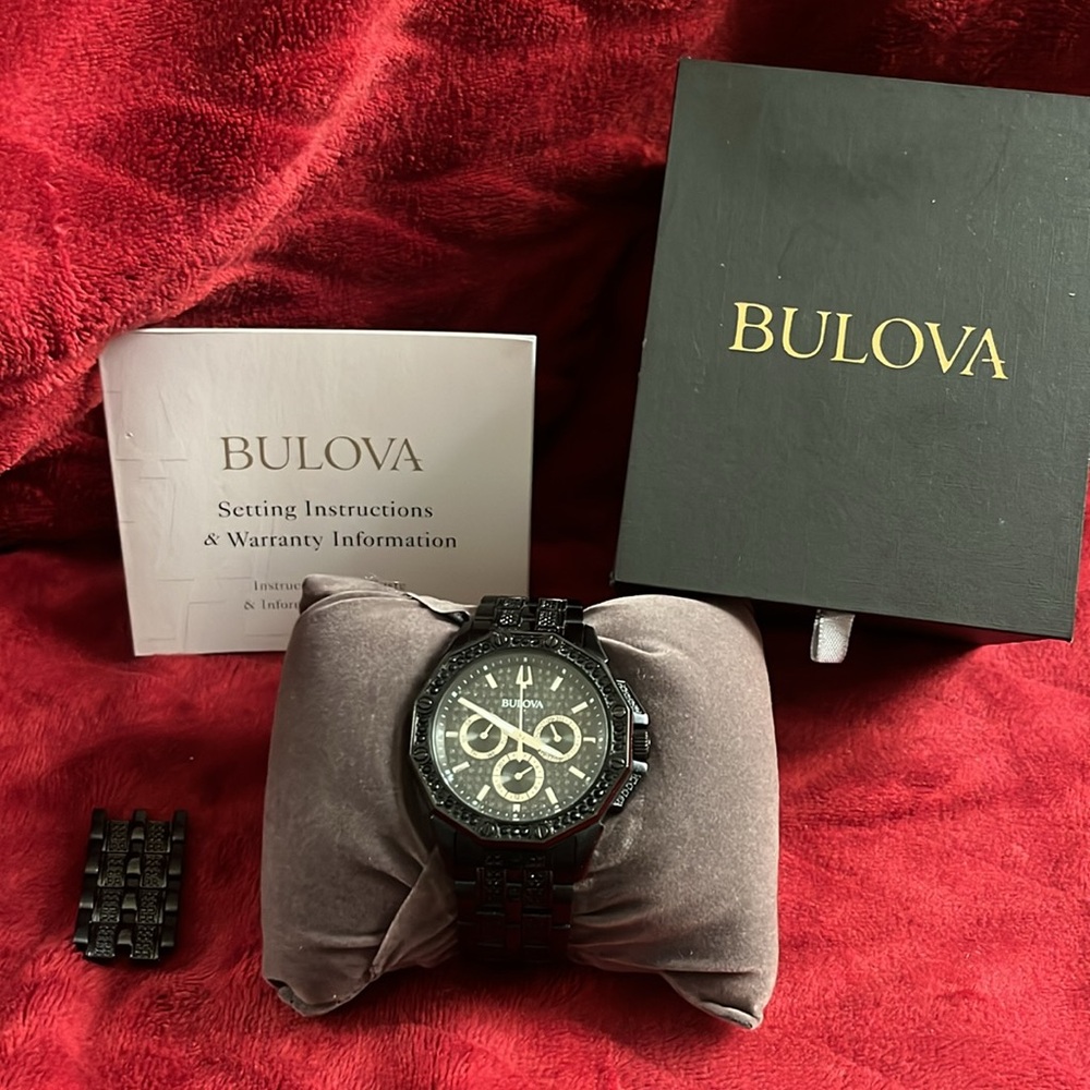 Beautiful black Belova watch for men